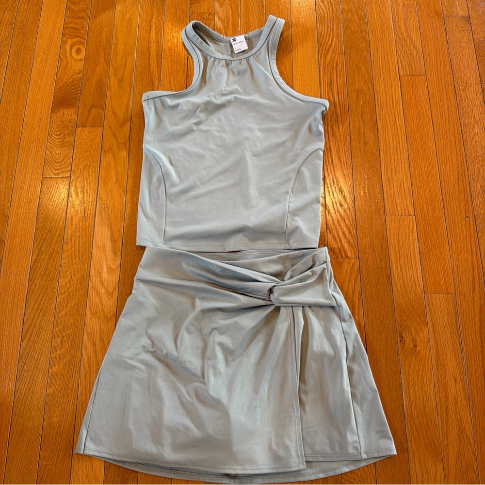 All In Motion Tennis Golf Outfit Tank Top Skirt Skort Women’s Small Mint Green